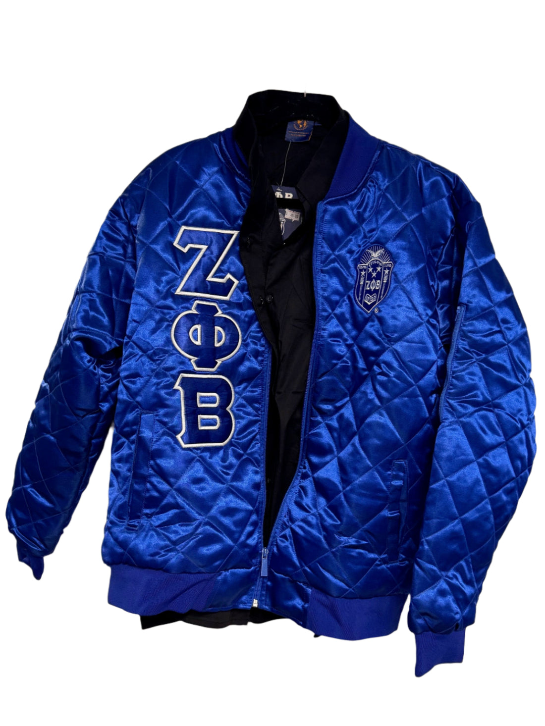 Zeta Phi Beta Quilted Bomber Jacket