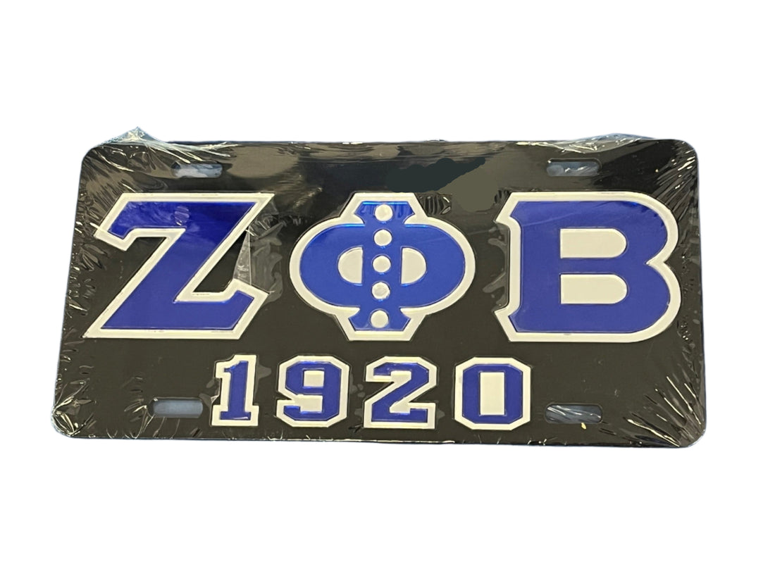 Zeta Phi Beta 'ΖΦΒ 1920' Front Plate