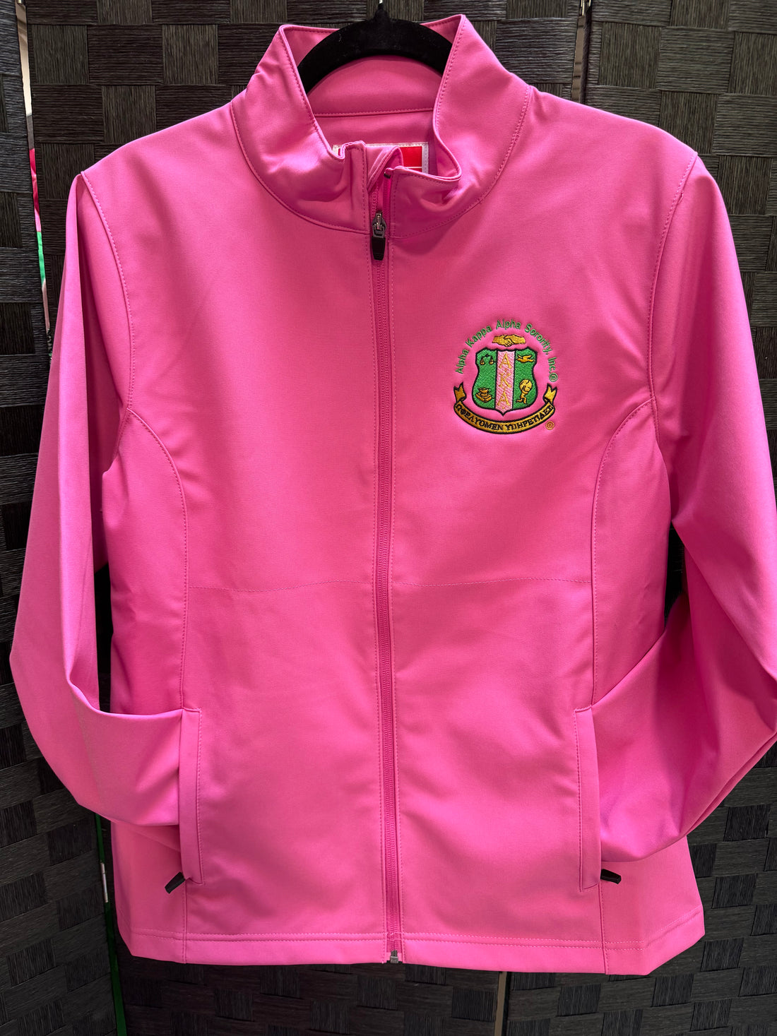Alpah Kappa Alpha AKA Bubble Gum Pink Micro Fiber Jacket