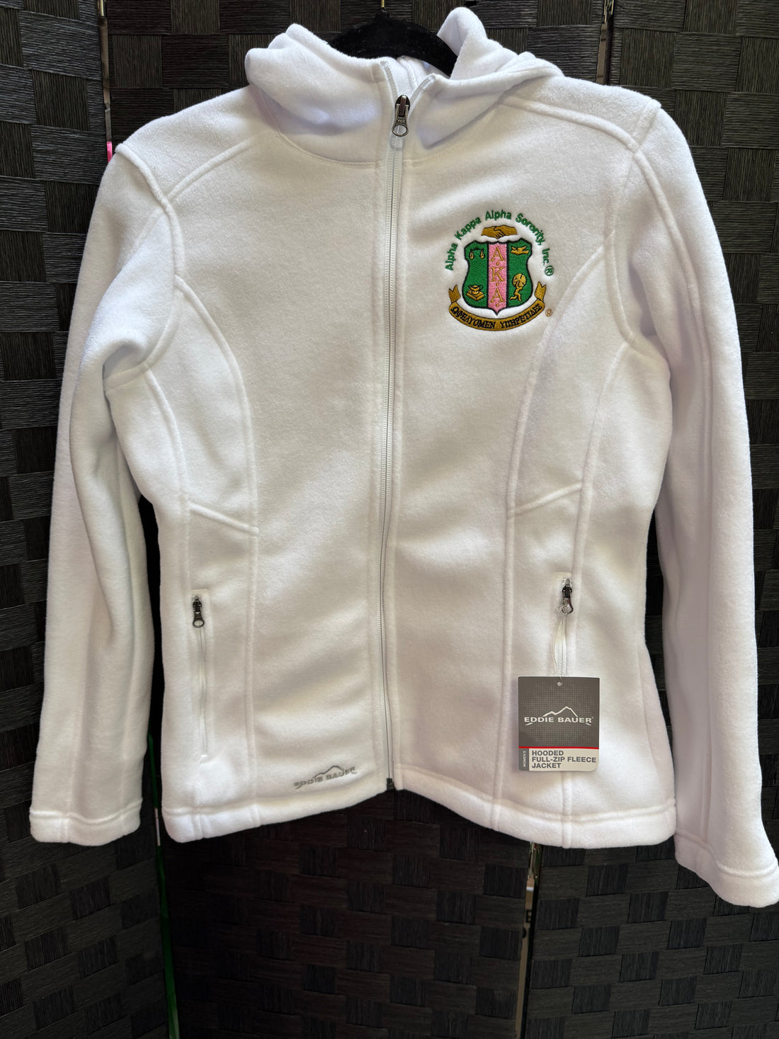 Alpha Kappa Alpha Eddie Bauer Performance Fleece Jacket - White