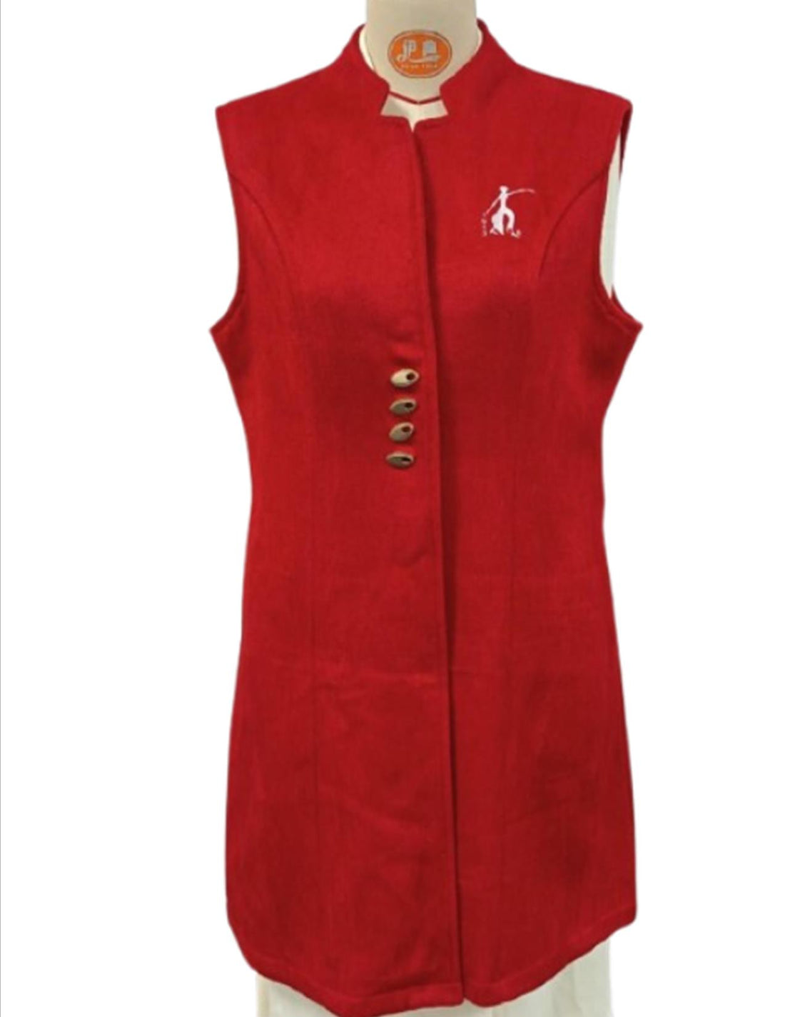 Delta Sigma Theta Nehru Collar Long Vest