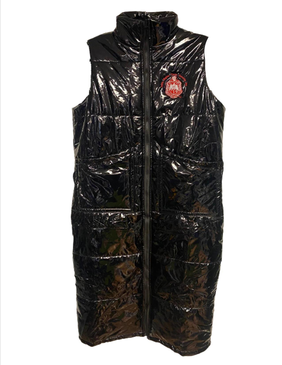 Delta Latex Long Body Puffer Vest