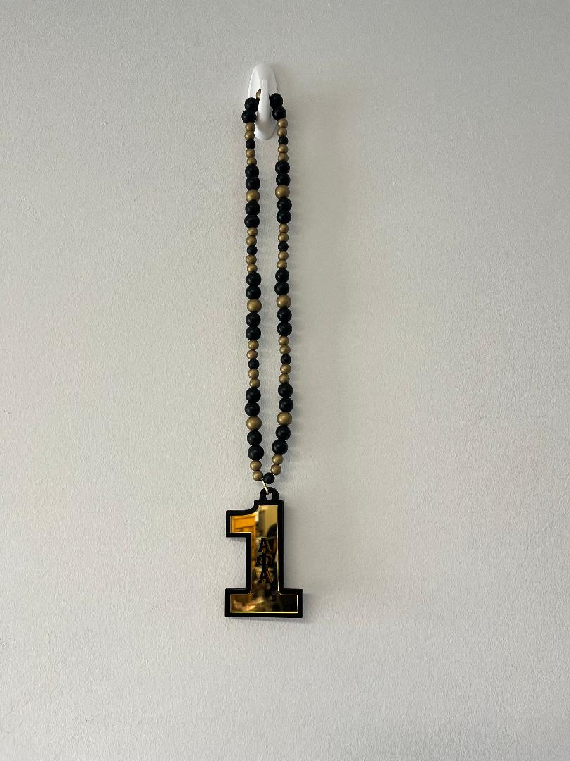 Alpha Phi Alpha Numbered Tiki Necklace