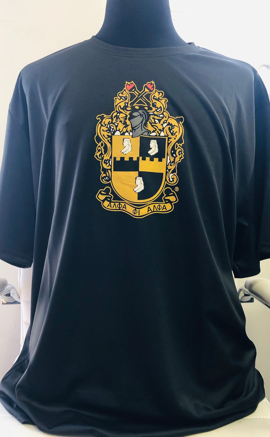 Alpha Phi Alpha Tee Shirt Shield on front