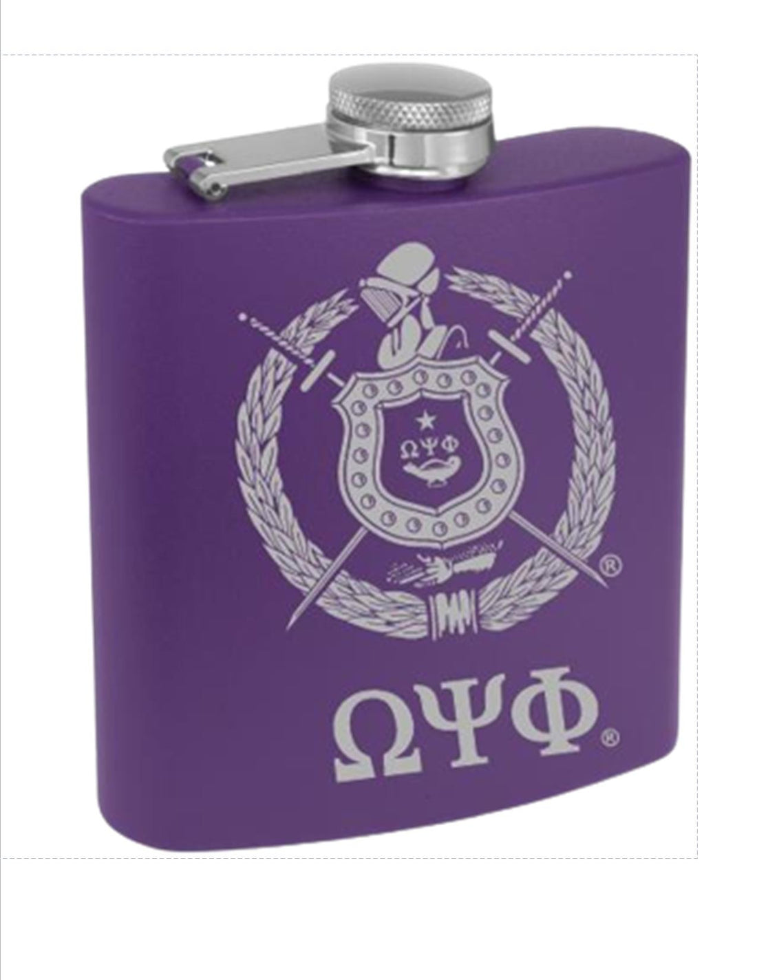 Omega Psi Phi Flask (6oz)