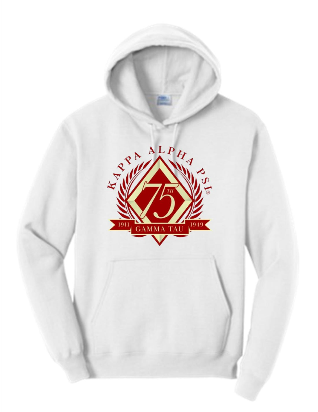 Gamma Tau - 75th Anniversary Hoodie (White)