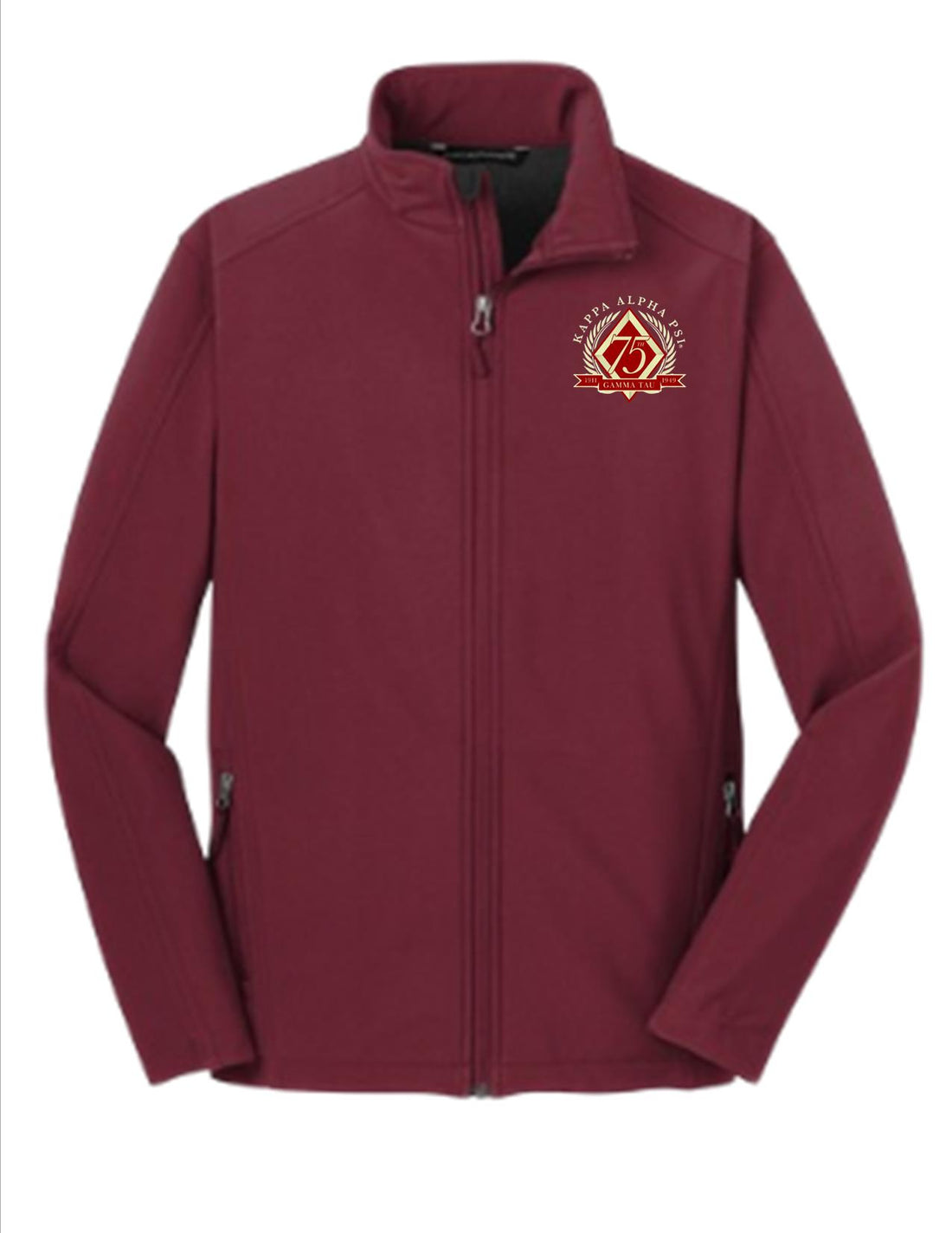 Gamma Tau - 75th Anniversary Soft-Shell Jacket (Crimson)