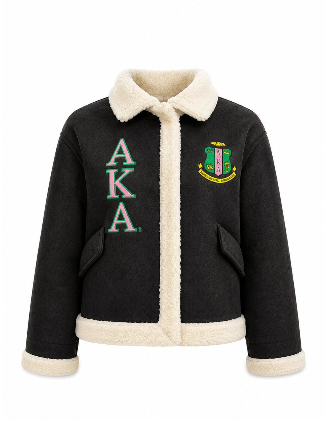Alpha Kappa Alpha Shearling Aviator Jacket
