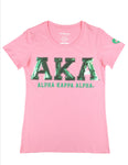 AKA Sequin Patch Tee (Pink)