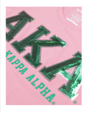 AKA Sequin Patch Tee (Pink)