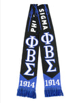 Phi Beta Sigma Scarf (White or Black)