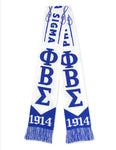 Phi Beta Sigma Scarf (White or Black)