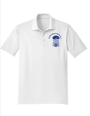 Phi Beta Sigma Polo Shirt (White)