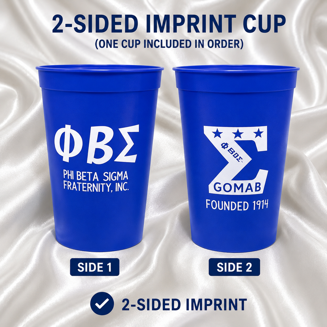Phi Beta Sigma Stadium Cups (22 oz)