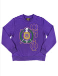 Omega Psi Phi Chenille Embroidered Sweatshirt