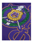 Omega Psi Phi Chenille Embroidered Sweatshirt
