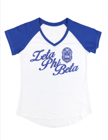 Zeta Phi Beta V-Neck Tee