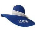 Zeta Phi Beta Floppy Sun Hat (Blue)
