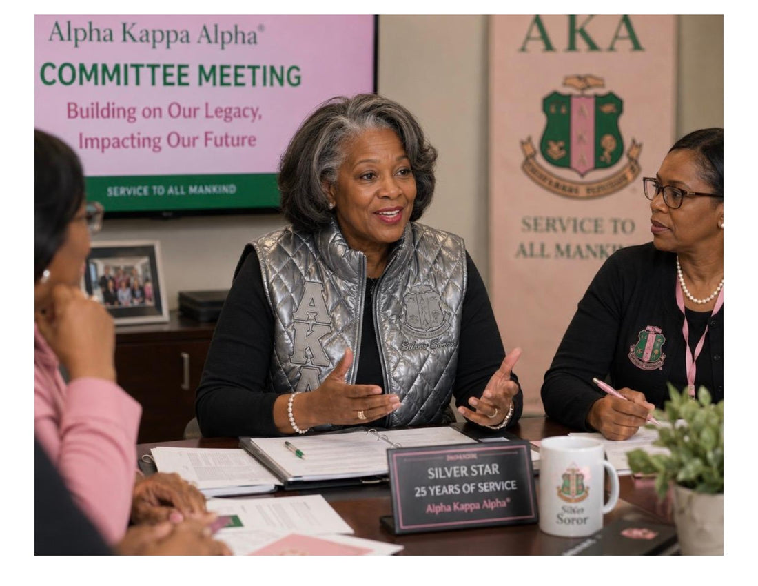 AKA Silver Soror Vest