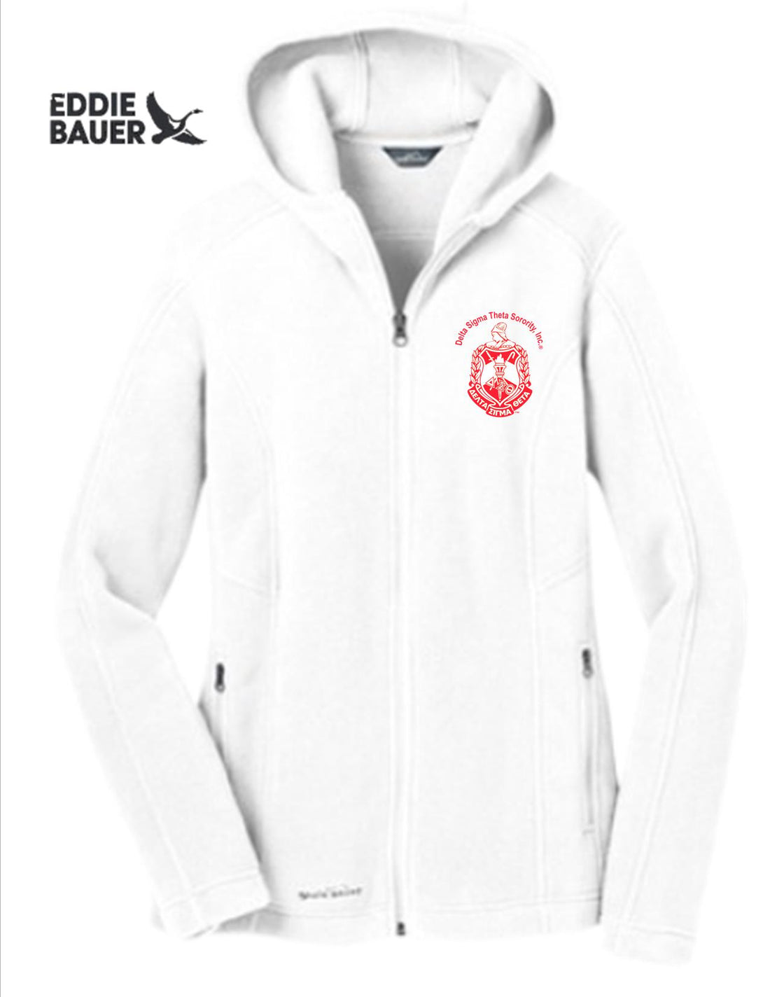Delta Sigma Theta Eddie Bauer Hooded Full-Zip Fleece Jacket
