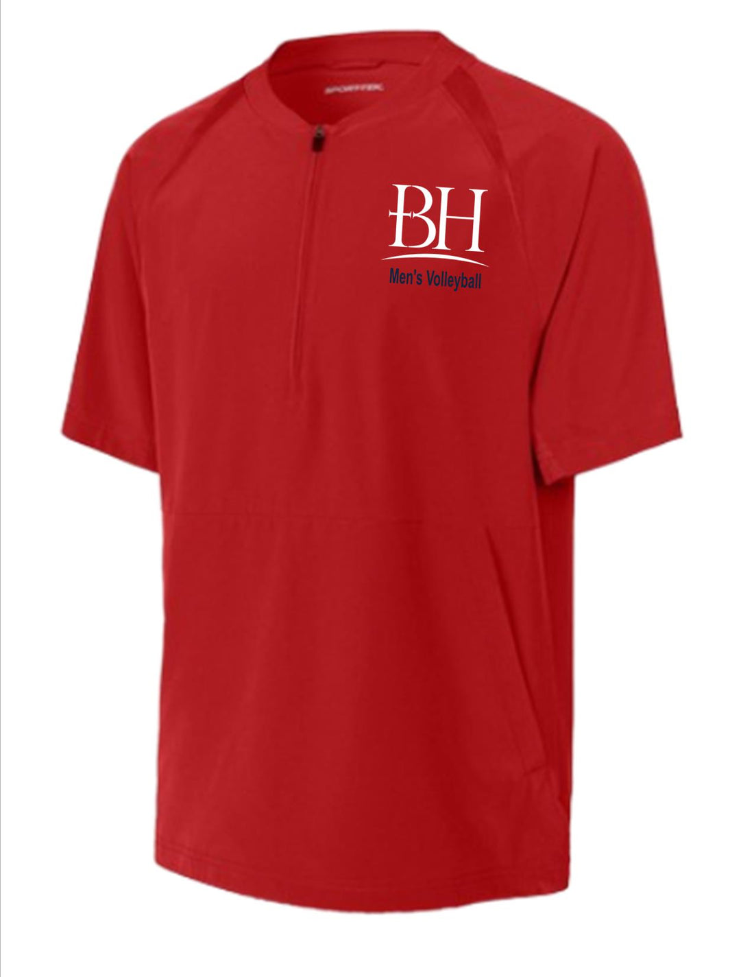 BHHS Men's 1/2 Zip Short Sleeve Jacket