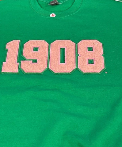 AKA Green Chenille 1908 Sweatshirt