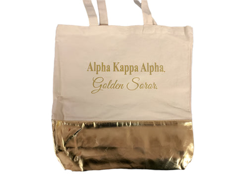 AKA Golden Soror Tote