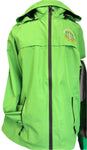 AKA Green Rain Jacket with Hoodie