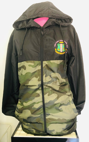 AKA Jacket Camo Half Windbreaker