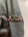 AKA Rhinestone Pin PINK/GREEN