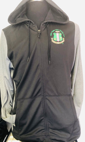 AKA Jacket Black & Grey Jacket with hood