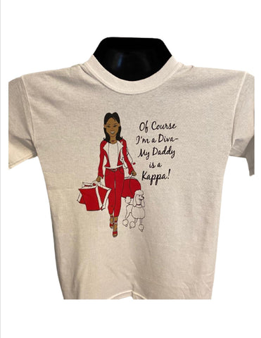 Kappa Silhouette for your Kappa Diva Daughter, Granddaughter & Great-Granddaughter Tee