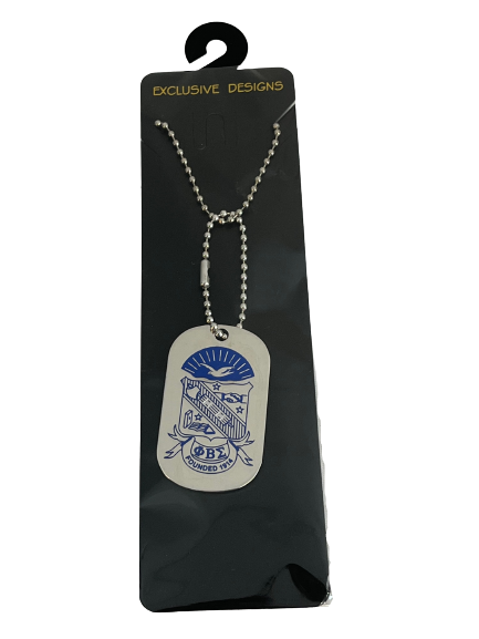 Phi Beta Sigma Dog-Tag Necklace