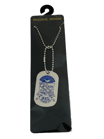 Phi Beta Sigma Dog-Tag Necklace