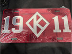 Kappa License Plate - Front Black and Front Red