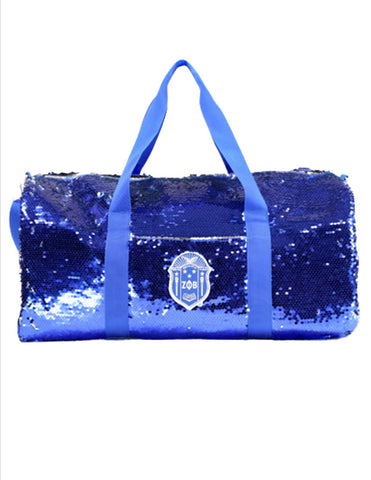 Zeta Phi Beta Sequin Duffle Bag