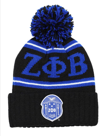 Zeta Phi Beta Beanie with Ball