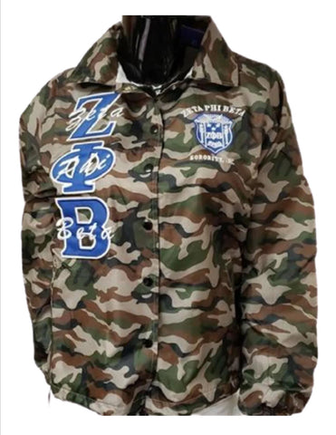 Zeta Phi Beta Camouflage Line Jacket