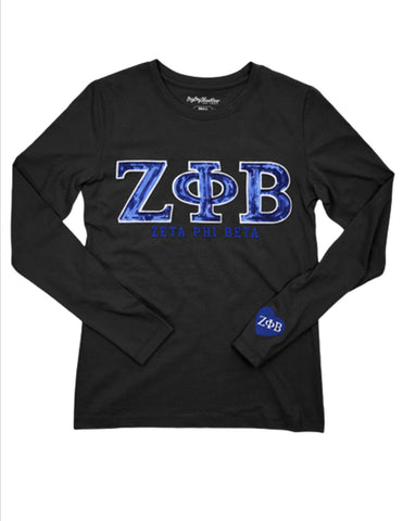 Zeta Phi Beta Long Sleeve Tee