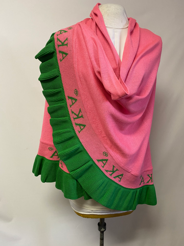 AKA Ruffle Shawl