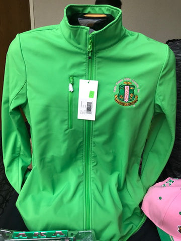 AKA Jacket Green Microfiber