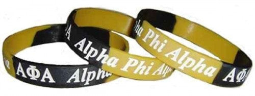 Alpha Phi Alpha Silicone Wrist Bands