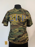 Sigma Gamma Rho Camo Letters Tee